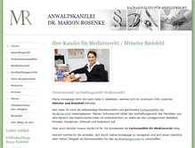 Tablet Screenshot of dr-rosenke.de